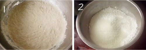 炫彩米发糕步骤1-2