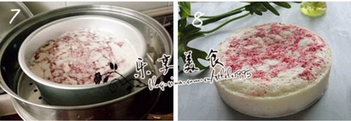 炫彩米发糕步骤7-8