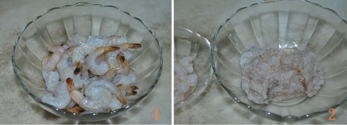 水晶虾饺步骤1-2