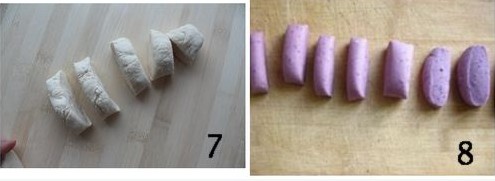 紫薯开花馒头步骤7-8