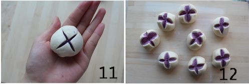 紫薯开花馒头步骤11-12