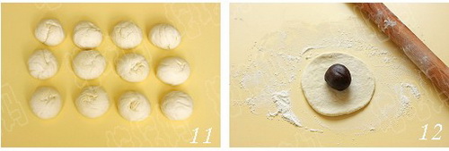 小刺猬豆沙包步骤11-12