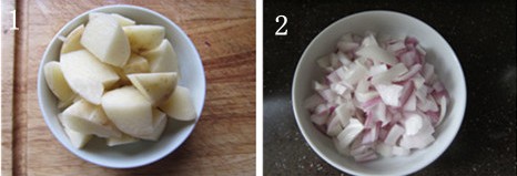 香浓土豆汤步骤1-2