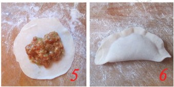 猪肉芹菜灌汤蒸饺步骤5-6
