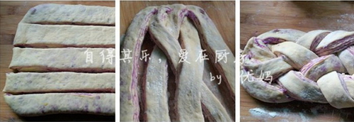 紫薯千层面包步骤13-15