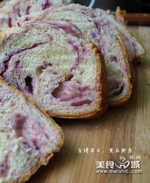 紫薯千层面包的做法