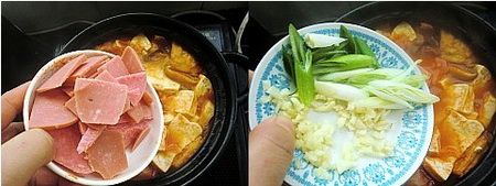 韩国火腿泡菜豆腐汤步骤7