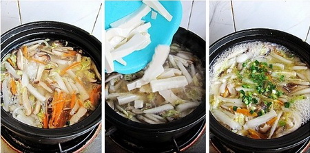 大白菜三丝豆腐汤步骤2