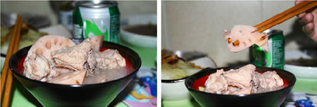 砂锅莲藕排骨汤步骤5