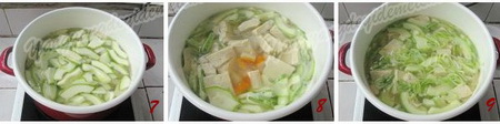 瓜片豆腐汤步骤7-9