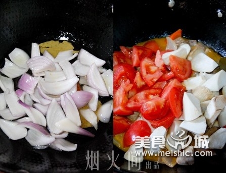 番茄蘑菇炖牛肉步骤4