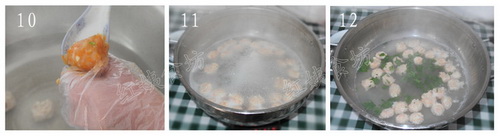 胡萝卜鸡丸汤步骤10-12