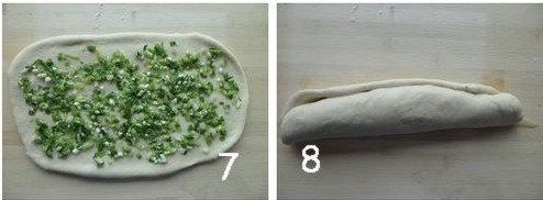 葱芝麻烧饼步骤7-8