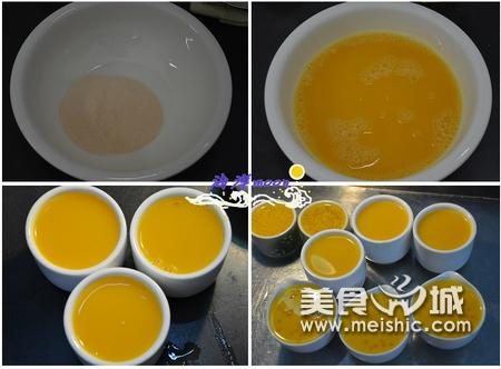 淡奶芒果味布丁的做法步骤