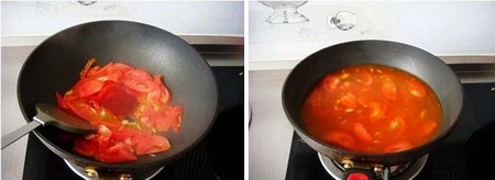 番茄鱼片汤步骤4-5