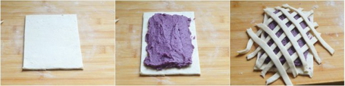 飞饼版酥皮紫薯派步骤4-6