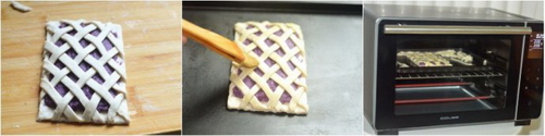 飞饼版酥皮紫薯派步骤7-9