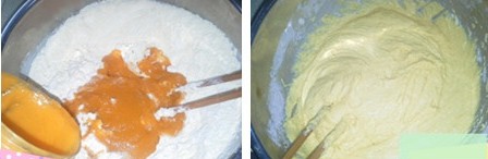 南瓜玉米面发糕的做法步骤5-6