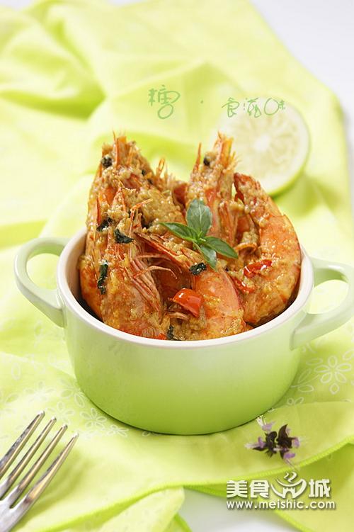 泰式咖喱虾步骤
