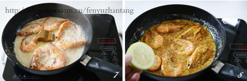 泰式咖喱虾步骤7-8
