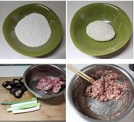 猪肉香菇荞麦煎饺步骤5-8