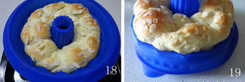 鲜奶油花环面包的做法步骤19