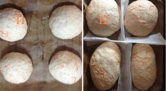 胡萝卜天然酵种面包步骤11-12