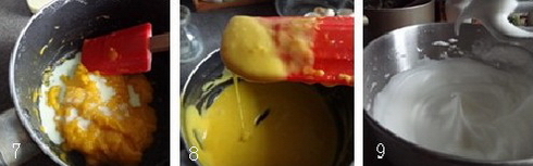 橙香日式棉花蛋糕的做法步骤7-9