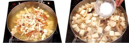 菌菇鸡汁豆腐汤步骤9-10