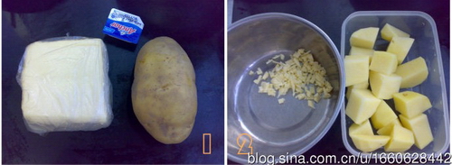 芝士土豆泥步骤1-2