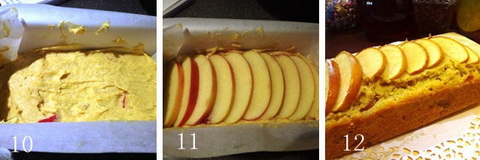 苹果磅蛋糕的做法步骤10-12