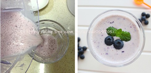 蓝莓酸奶昔步骤3