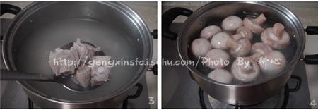 蘑菇肉排汤步骤3-4
