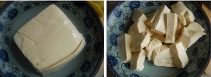 豆腐炖黄鸭叫步骤2