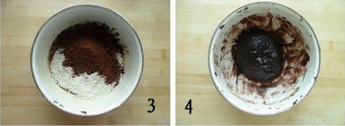 巧克力绿豆沙月饼步骤3-4
