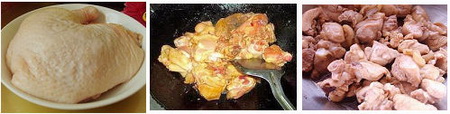 板栗松蘑炖鸡腿步骤3