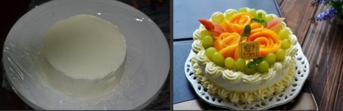 青提芒果奶油蛋糕步骤6