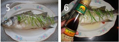 清蒸海鲈鱼步骤5-6