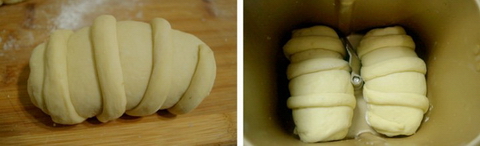 香蕉奶味面包的做法步骤9-10