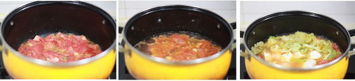 番茄豆腐蔬菜汤步骤4-6