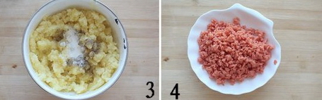 芝士焗土豆泥的做法步骤3-4