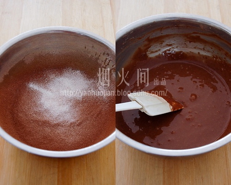 巧克力贝壳蛋糕的做法步骤3