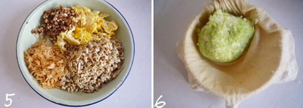 白菜香干素蒸饺的做法步骤5-6