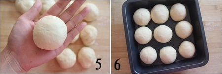 松软甜蜜红豆小餐包步骤5-6