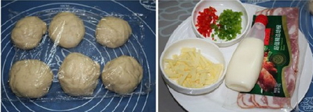 培根沙拉酱面包步骤7-8