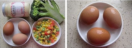 鸡蛋沙拉盅步骤1-2