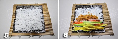 寿司卷步骤5-6