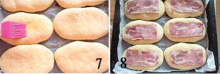 香葱培根面包步骤7-8