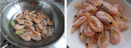 虾葱油北极虾步骤1-2
