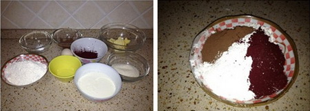 红丝绒蛋糕步骤1
